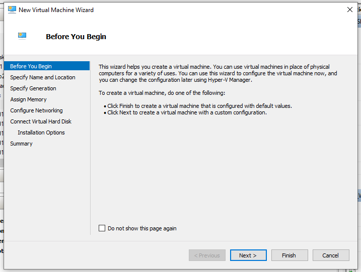 HomeLab: Creating a Windows 2019 Virtual Machine with Hyper-V