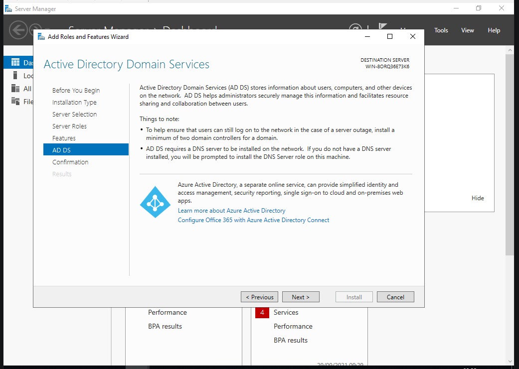 HomeLab: Creating a Domain Controller on Windows 2019.