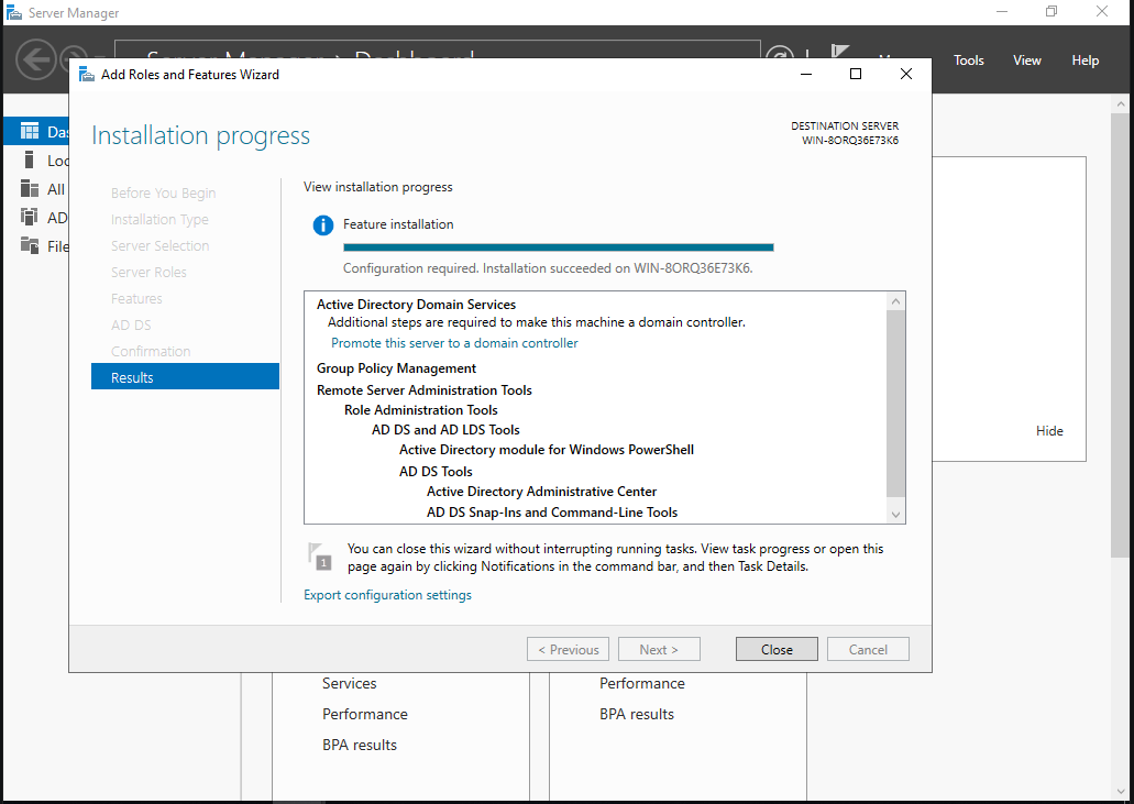 HomeLab: Creating a Domain Controller on Windows 2019.